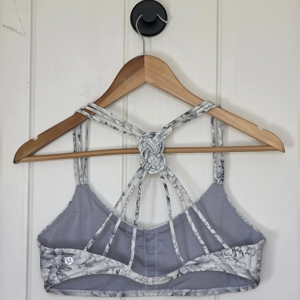 Lulu🍋 Lululemon Love Knot Bra Mini Twine White Multi 10